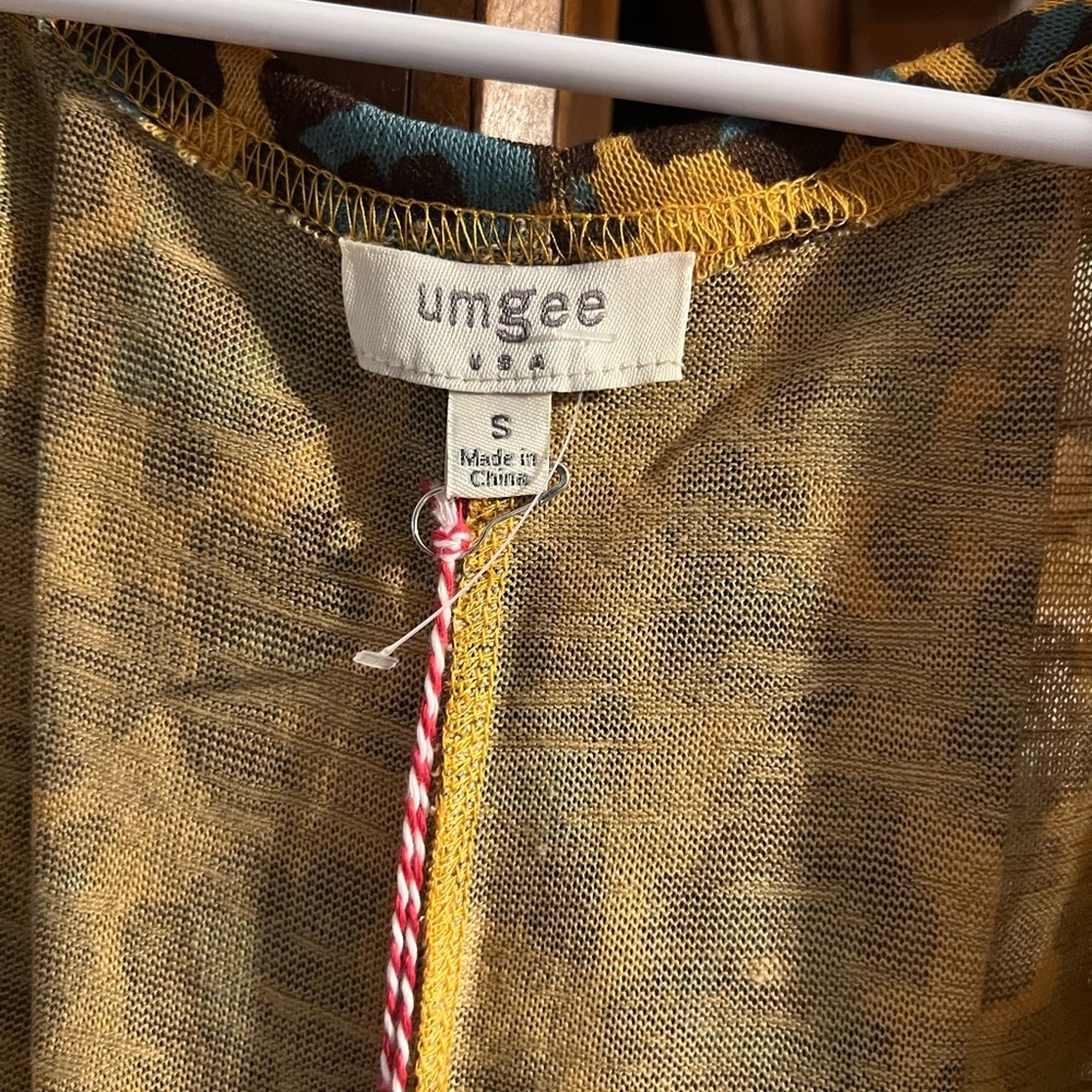 Umgee Animal Print Open Cardigan - Picture 2 of 5
